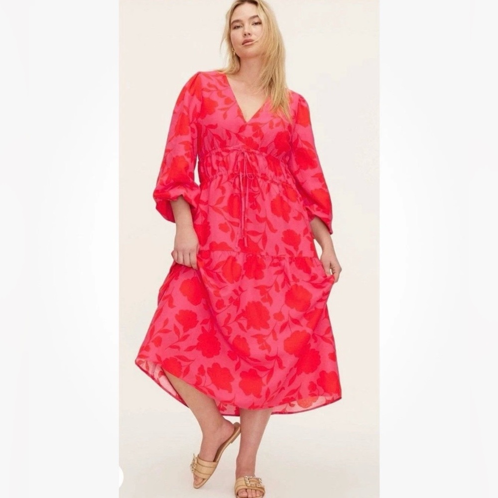 Classic Rose Linen Long Sleeve‎ Maxi Dress - kate spade new york x Target
